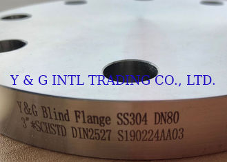 構造ISO 9001のための産業SS304 SS316のステンレス鋼のブランク フランジ